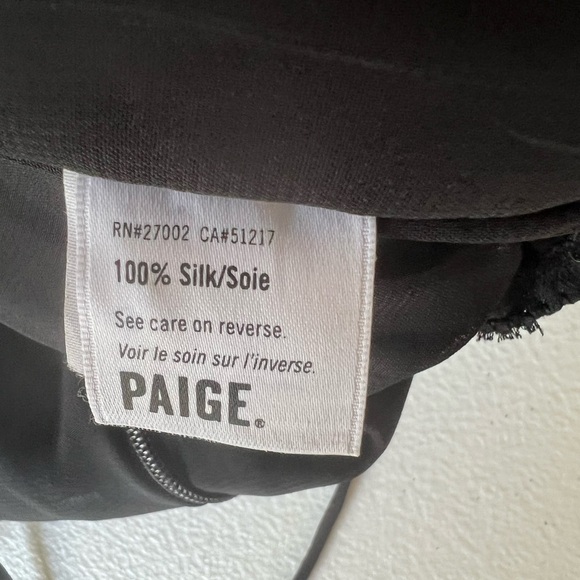 Paige Black & White Stripe Romper bikini cover cruiser 100% silk - Picture 6 of 8